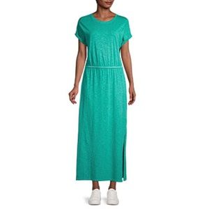 Core Life Drop Shoulder Knit Maxi Dress